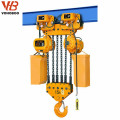 10 ton electric chain hoist traveling on crane beam